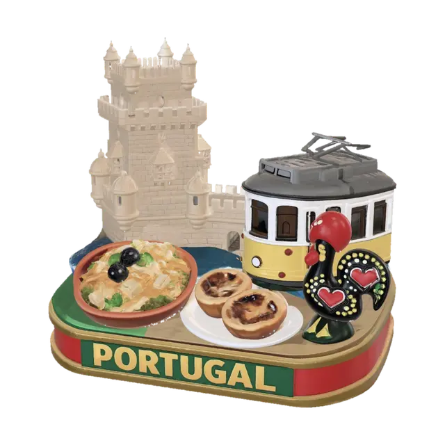 Portugal in Miniature - Tourist 3D model, vytvořený pomocí AI