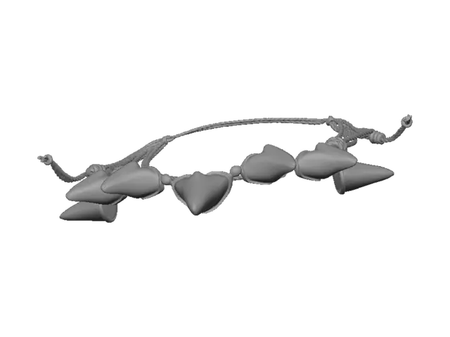 3D model for Ожирелье из зубов акулы