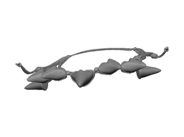 3D model for Ожирелье из зубов акулы