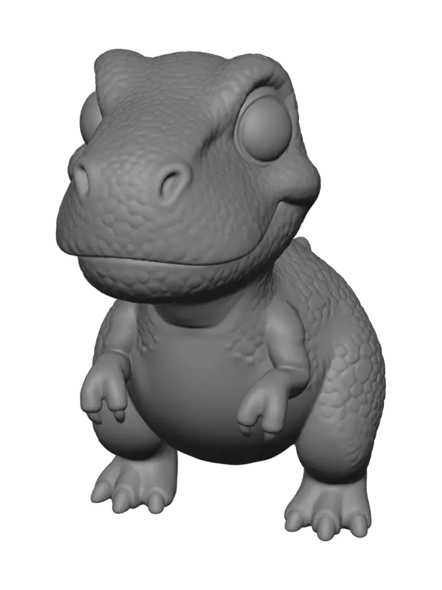 3D model for создай модель динозавра велоцераптора в мультяшном виде