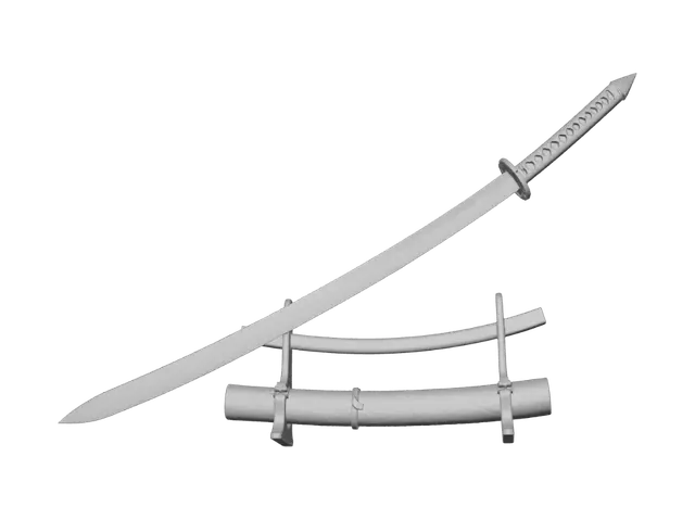3D model for uma espada japonesa