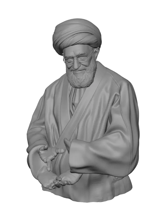 3D model for Portrait of a Shia Cleric in a Black Turban