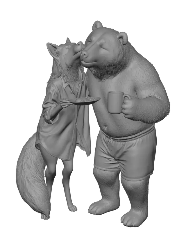 3D model for Breakfast Kiss