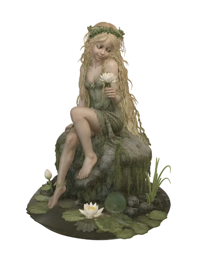 3D model for Moss Maiden by the Lotus Pond
