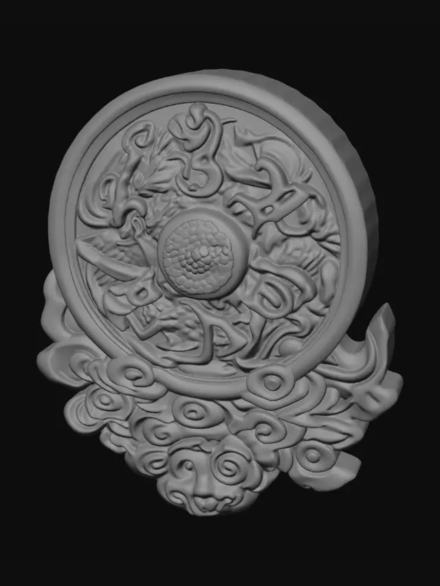 3D model for Dragon Medallion