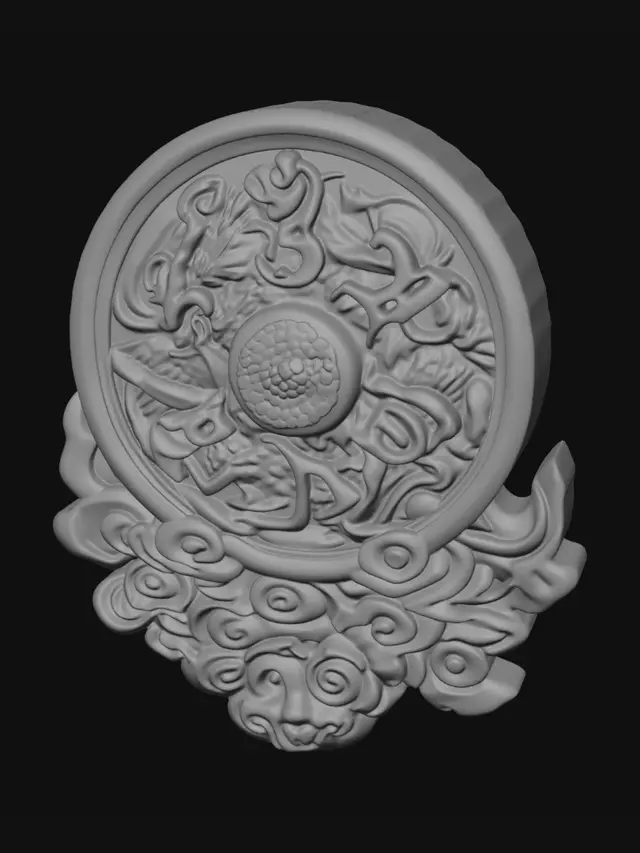 3D model for Dragon Medallion