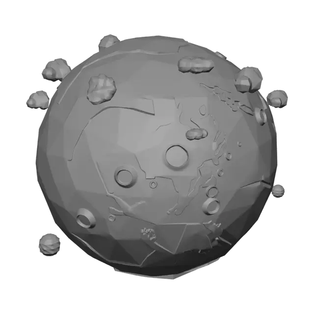 3D model for Low-Poly Earth in Orbit