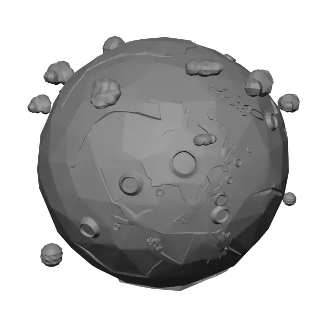 3D model for Low-Poly Earth in Orbit
