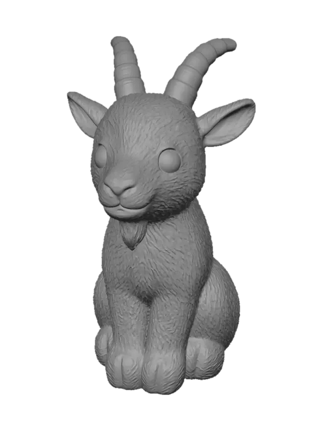 3D model for Ivory Horned Goat