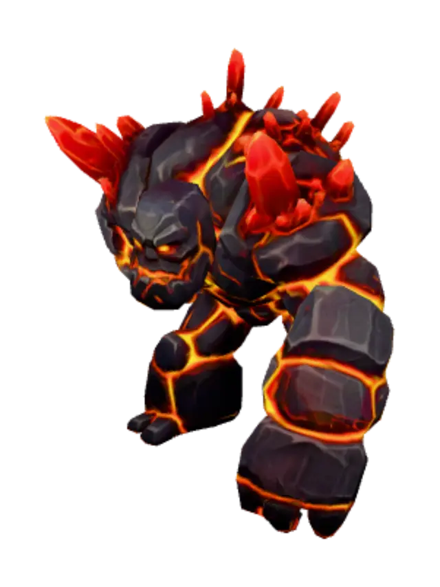 3D model for Molten Crag Golem