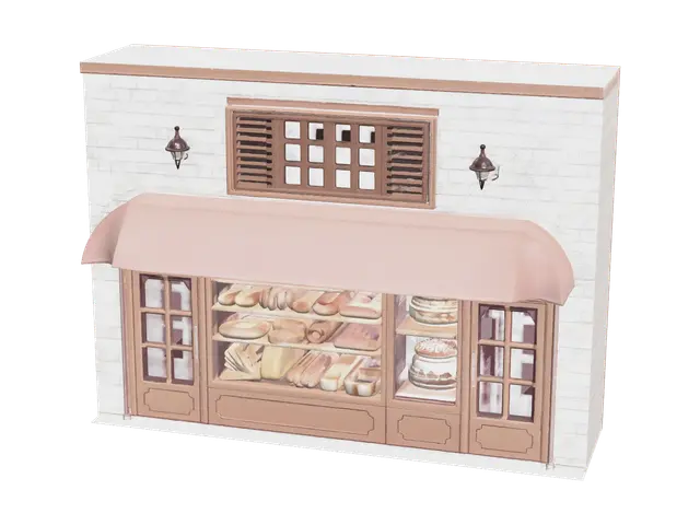 Low-Poly Shophouse - Lowpolyart 3D model, vytvořený pomocí AI