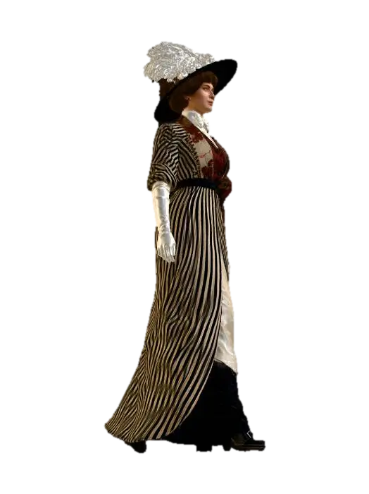 3D model for Portrait of a Victorian Lady in a Striped Dress