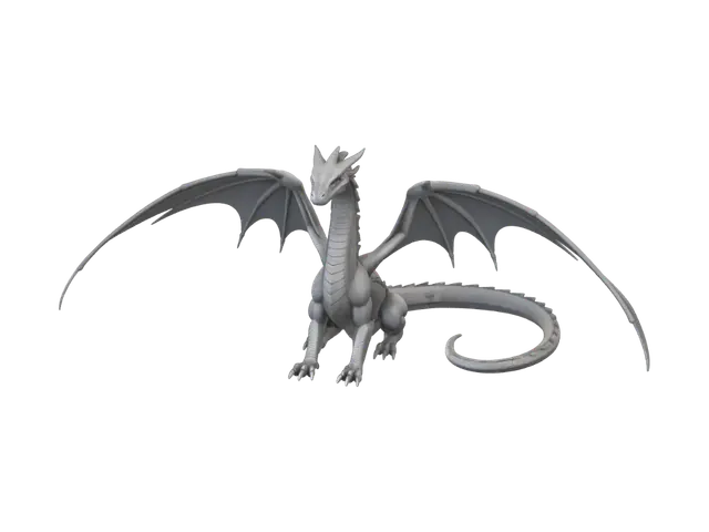 3D model for Grey Dawn Dragon