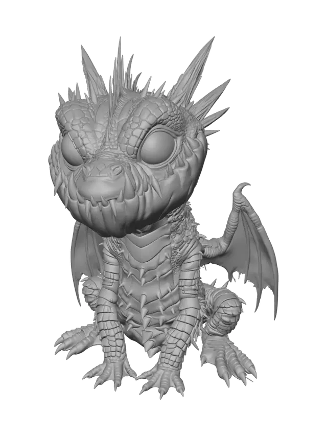 3D model for Grinwing the Graveyard Dragon