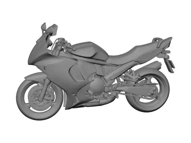 3D model for Suzuki GSX-R Black Sport Bike