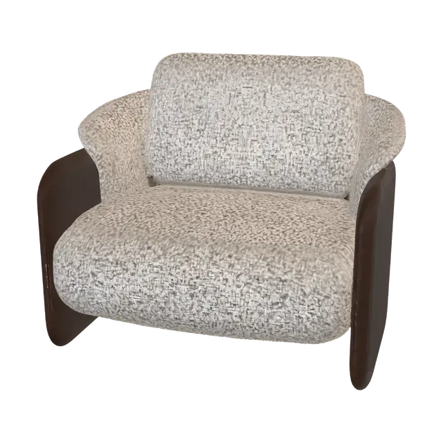 3D model for Cozy Mid-Century Armchair