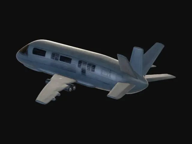 3D model for Game-ready commercial airliner designed both as a pilotable vehicle and a fully explorable multiplayer map for 4 players. Large passenger jet with a fully walkable interior: usable cockpit, central aisle, passenger seats, overhead bins, front and rear galley, lavatories, storage compartments, emergency exits, and technical panels. Interior must be slightly wider and more spacious than real life for gameplay, allowing 4 players to move and interact during flight. Semi-realistic style, clean shapes, optimized topology, medium poly, PBR materials, modular parts, suitable for Unity or Unreal Engine.