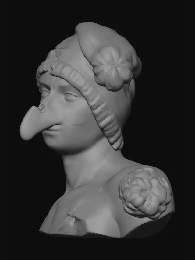 3D model for Fragment of a Votive Bust