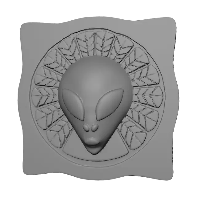 3D model for Emerald Spiral Mandala