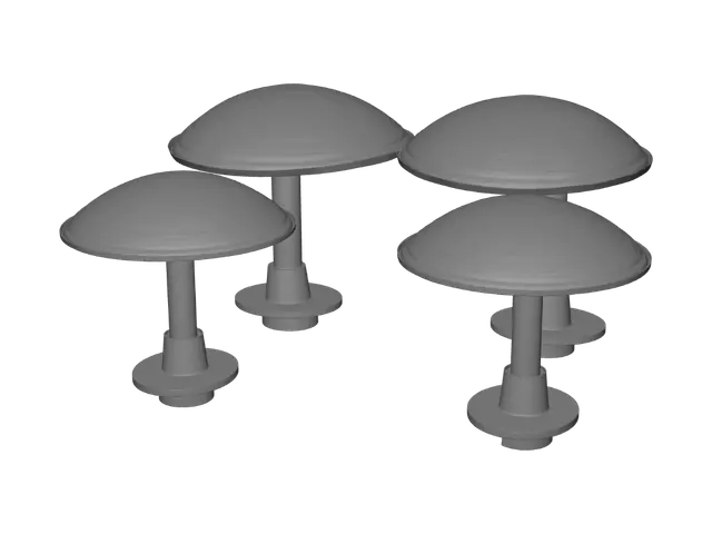 3D model for Giant Mushroom Shelters