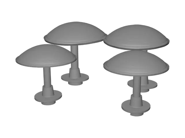 3D model for Giant Mushroom Shelters