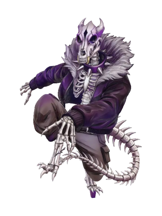 Modello 3D Gaster blaster beast - Emberbound, generato dall’IA