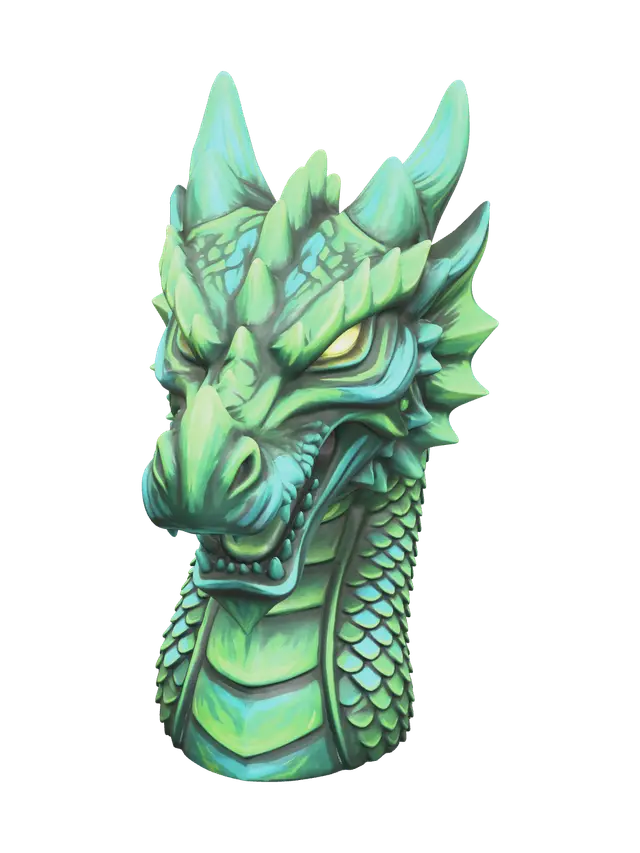 Dragon Teeth - Dangerous 3D model, vytvořený pomocí AI