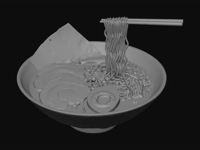 3D model for Steaming Tonkotsu Ramen with Chashu, Seaweed and Soft-Boiled Egg