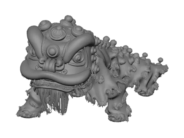 3D model for Snowy Lion Dance
