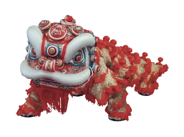 3D model for Snowy Lion Dance