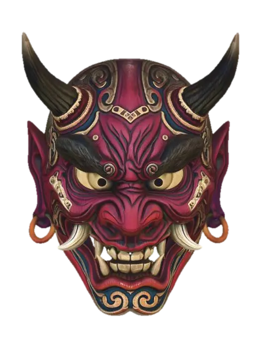 Oni 3D model, vytvořený pomocí AI
