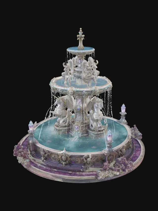 3D model for Fountain of Crystal Wings