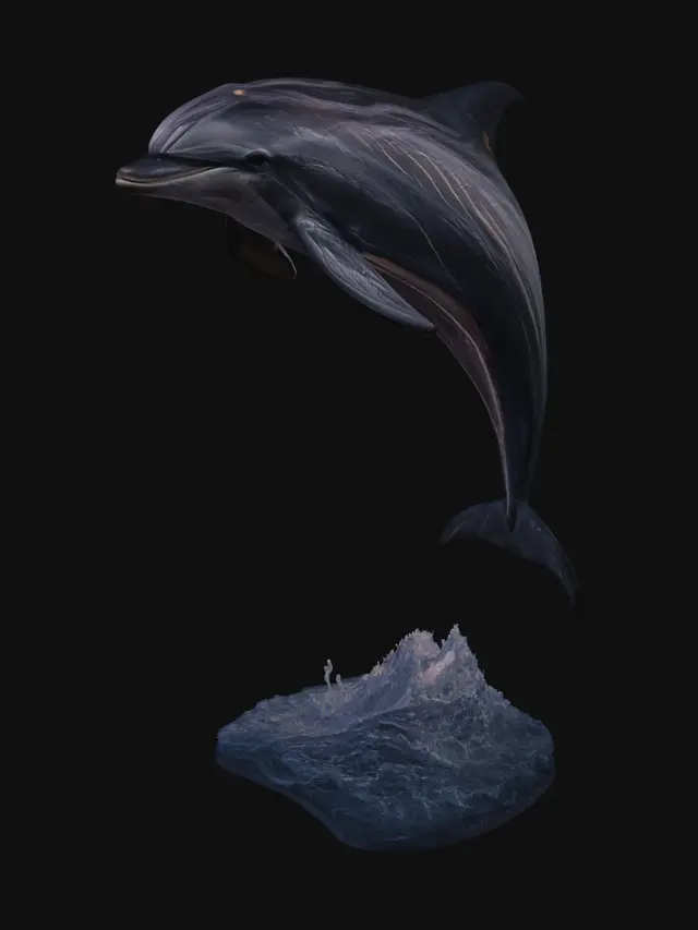 3D model for Dolphin at Sunset