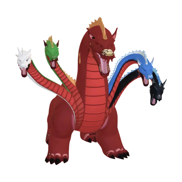 3D model for Many-Headed Dragon