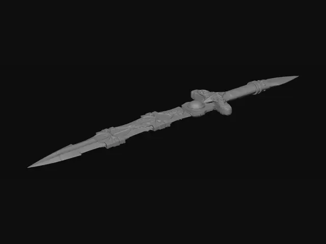 3D model for create me a rock/stone themed great sword in high detail (limit of 10,000 triangles) the file should be a .OBJ