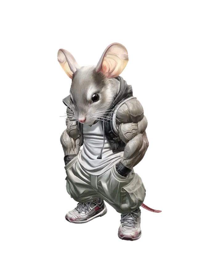 3D-модель Muscle Mouse - Biceps, сгенерированная ИИ