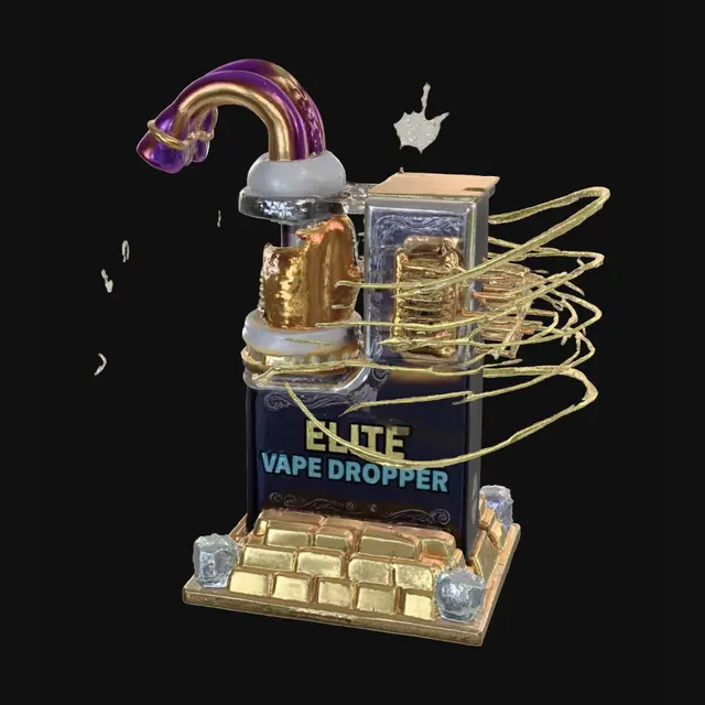 3D model for Elite Vape Dropper Fortune Engine