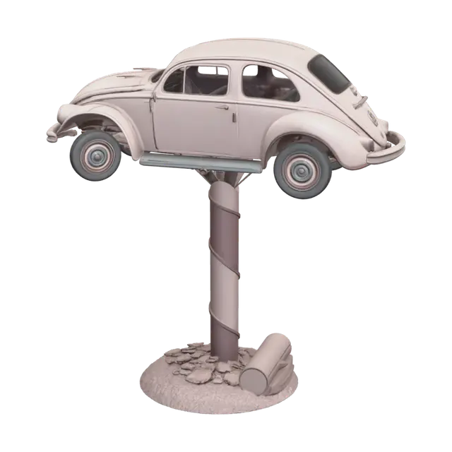 3D model for Fantasy Rusty Car