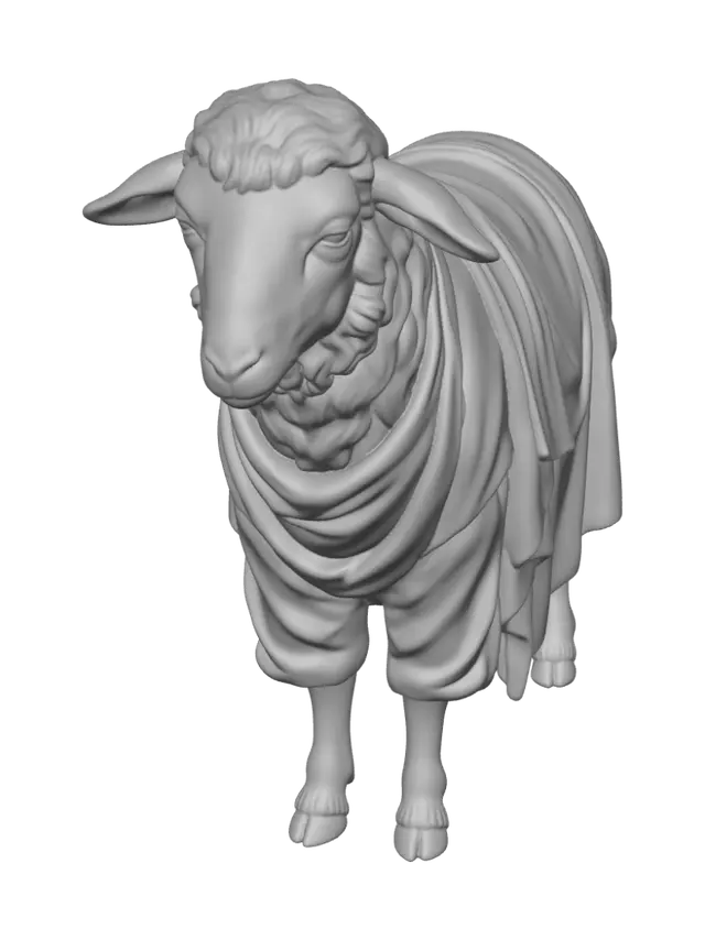 3D model for Marble Shepherd's Lamb