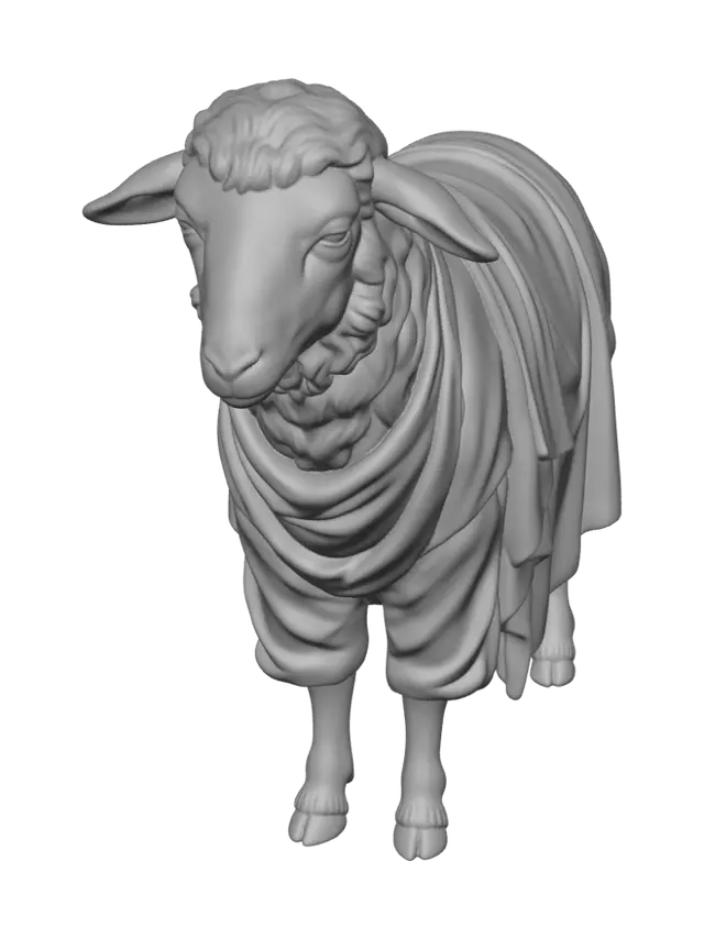 3D model for Marble Shepherd's Lamb