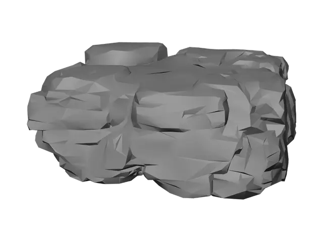 3D model for detailed wide rock