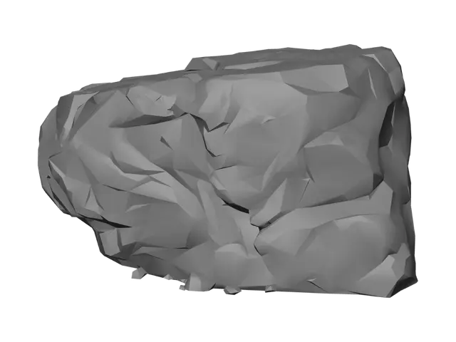 3D model for detailed wide rock