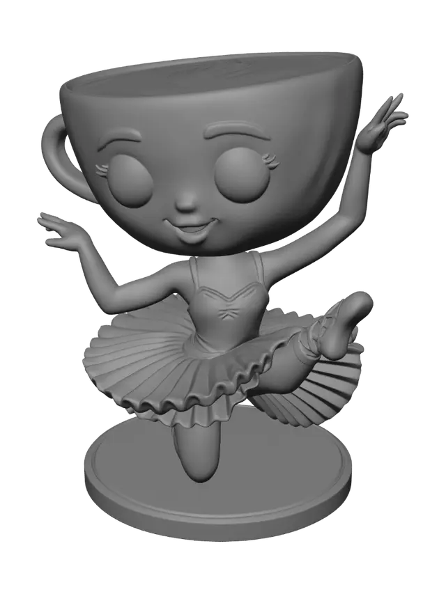 3D model for Latte Cup Ballerina