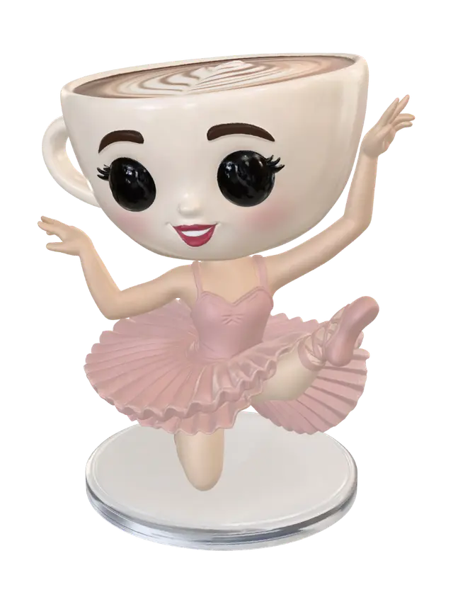 3D model for Latte Cup Ballerina