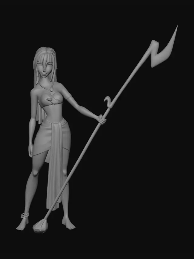 3D model for Azure Spear Guardian