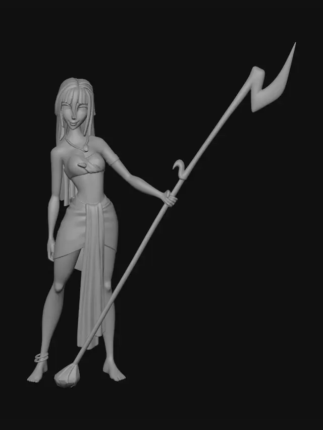 3D model for Azure Spear Guardian