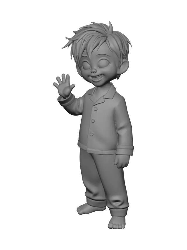 3D model for Little Astronaut in Space Pajamas