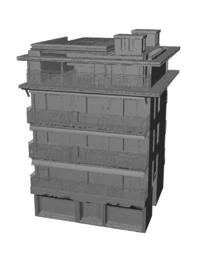 3D model for For Sale: Urban Apartment Building
