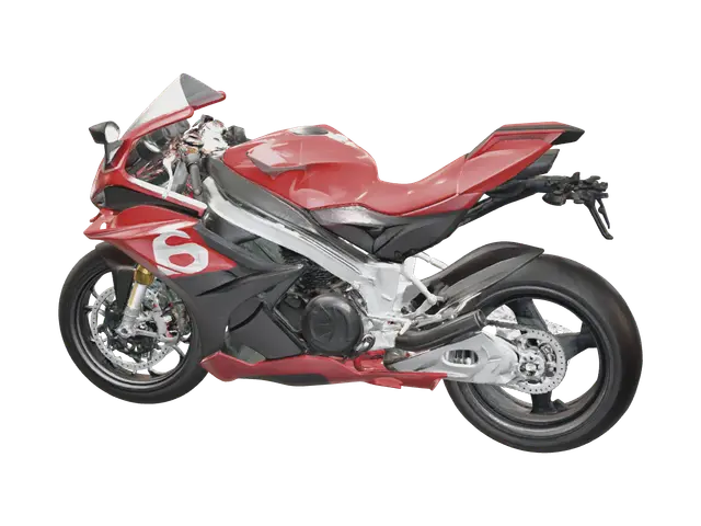 Realistic Superbike - Tire 3D model, vytvořený pomocí AI