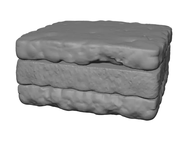 3D model for Three-Tone Cushion Stack